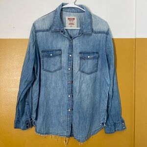 Mossimo Boyfriend Fit Denim Button-Up